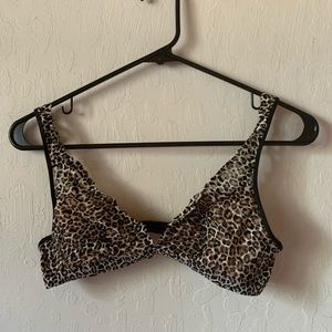Leopard print bralette